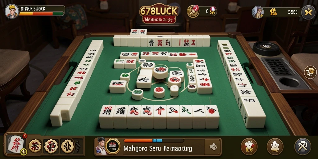 Tampilan gameplay Mahjong dari 678LUCK yang menarik dan menyenangkan.