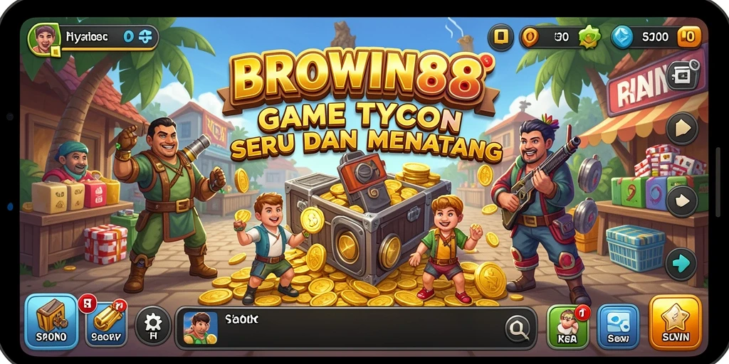 Tampilan gameplay seru dan interaktif dalam BROWIN88.