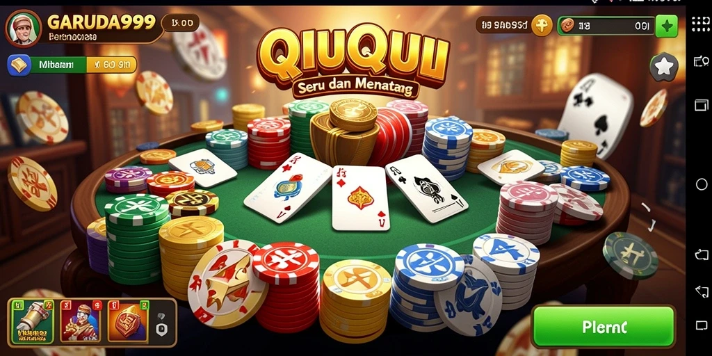 Tampilan gameplay menarik dari GARUDA999 dalam permainan QiuQiu.