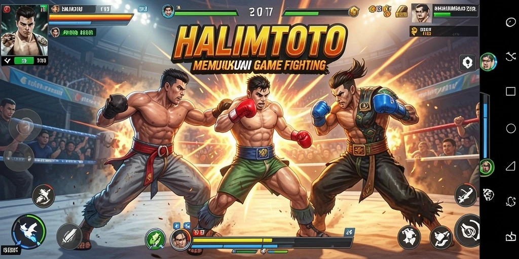 Tampilan gameplay seru dan karakter unik dalam HALIMTOTO.