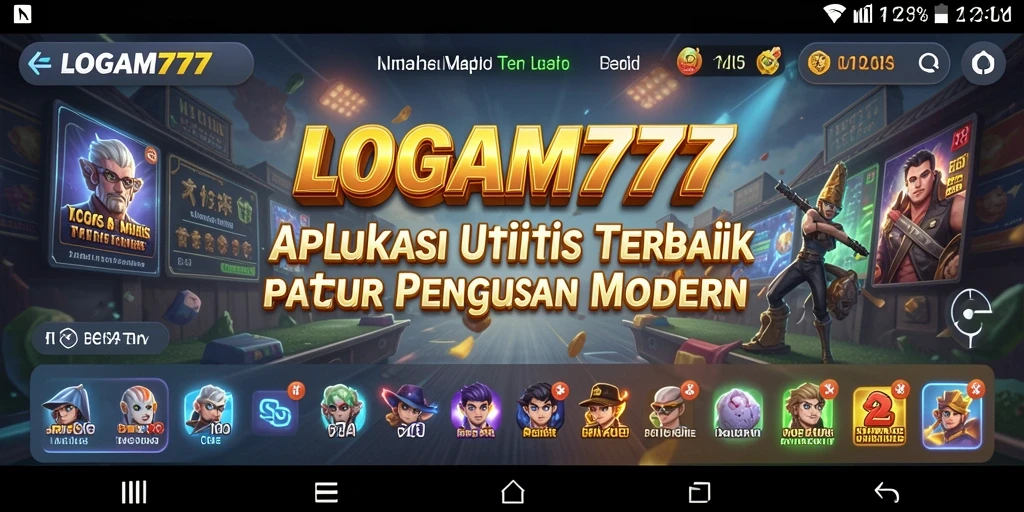 Tampilan antarmuka LOGAM777 yang sederhana dan fungsional.