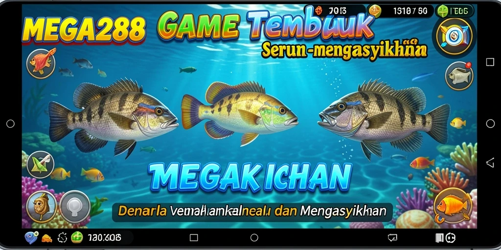 Gameplay seru Tembak Ikan dengan berbagai fitur menarik di MEGA288.