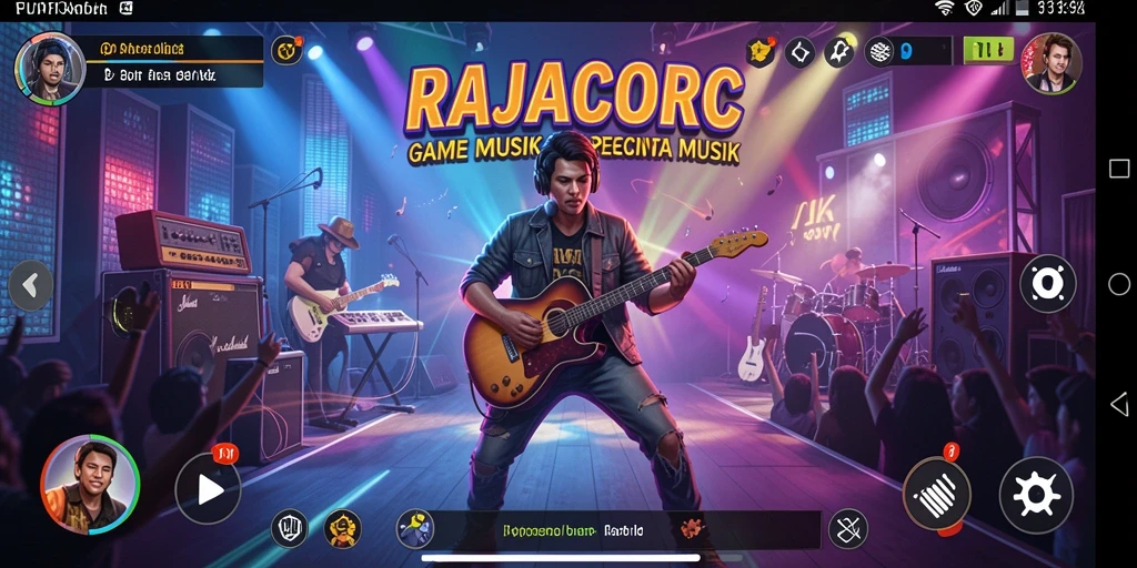 Tampilan gameplay yang seru dan penuh warna dari RAJACORC.