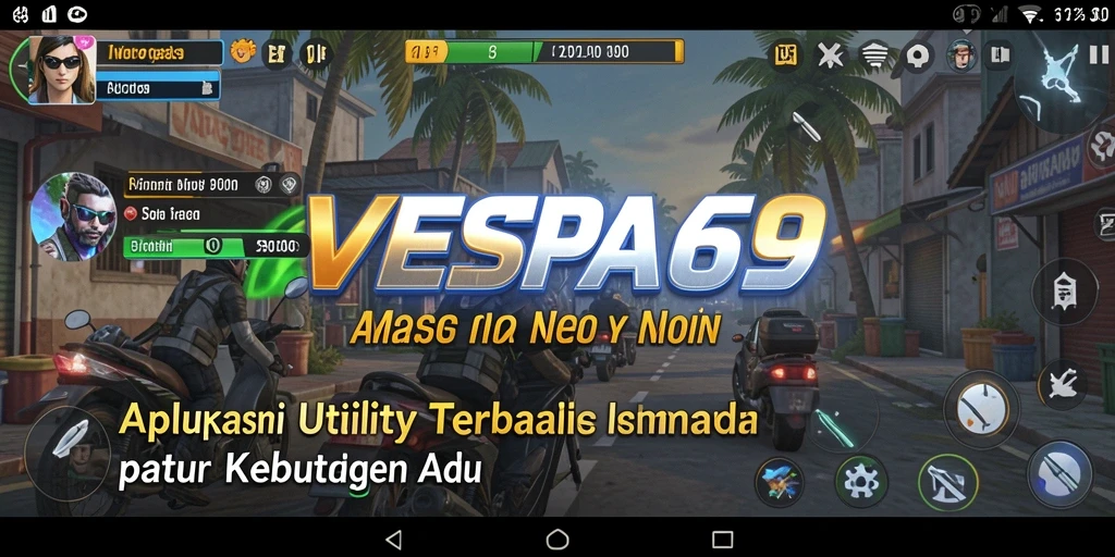 Tampilan antarmuka utama VESPA69 dengan fitur Utility yang intuitif.