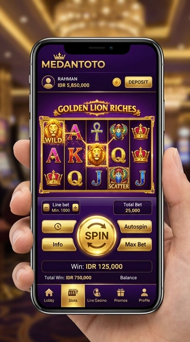 Cuplikan layar aplikasi medantoto dengan berbagai pilihan aplikasi.